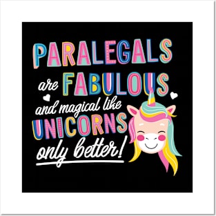Paralegals are like Unicorns Gift Idea Posters and Art